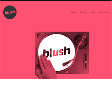 Tablet Screenshot of blushcreate.com